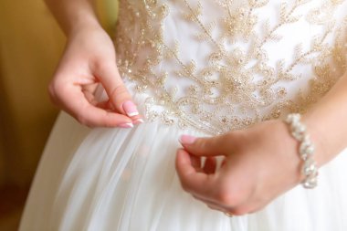 güzel düğün elbisesi, öznitelikleri düğün. Düğün dantel