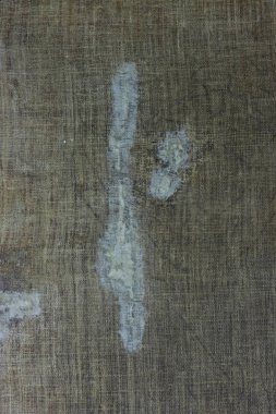 Kumaş doku deseninin. Çok eski kumaş zaman tarafından bozulmuş. üstten görünüm. yakın çekim