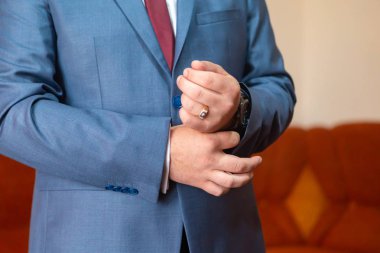 Stil mans. Damat için giysiler bir dizi.