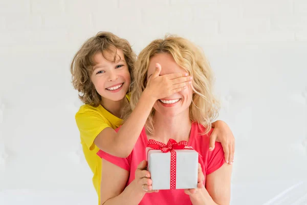 Woman Child Home Mother Daughter Having Fun Together Spring Family — Stock Photo, Image
