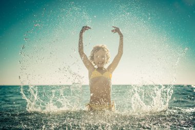 Yaz tatili ve aktif yaşam tarzı kavramı