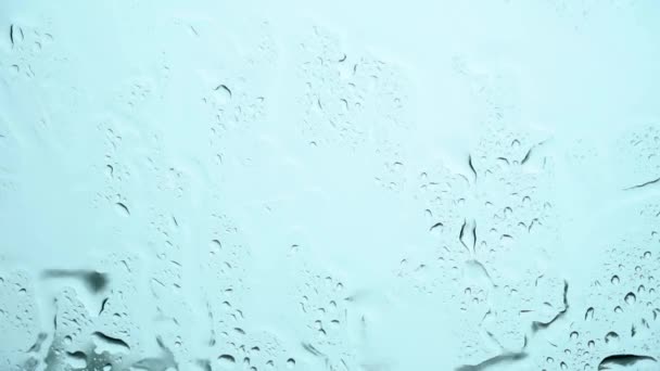 Rainy Season Rain Drop Glass Abstracts Background — Stock Video