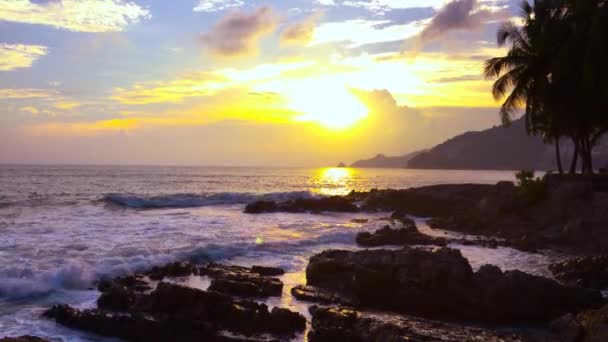 Mais Bela Praia Seascapes Phuket Tailândia Uhd Clipe Vídeo — Vídeo de Stock