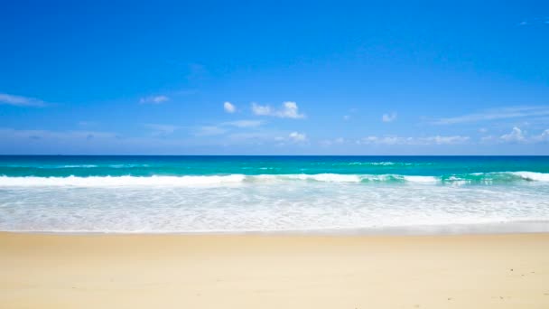 Mais Bela Praia Seascapes Phuket Tailândia Uhd Clipe Vídeo — Vídeo de Stock