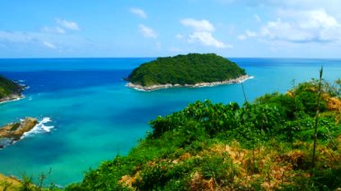 En güzel bakış açısı- Seascapes Phuket Tayland at. Uhd 4k Video klip