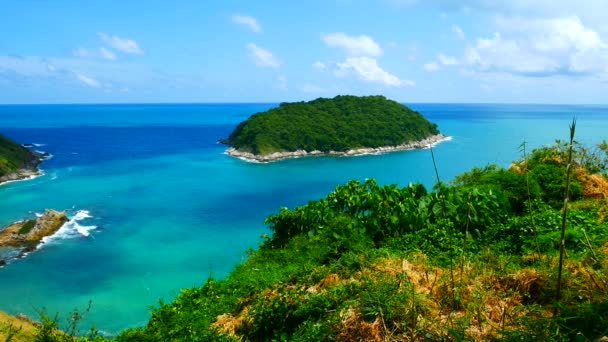 Most Beautiful Viewpoint Seascapes Phuket Thailand Uhd Video Clip — Stock Video