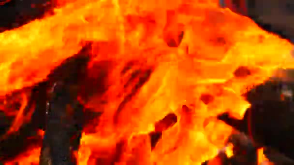 Abstracts Achtergrond Fire Vlam Hete Achtergrond — Stockvideo