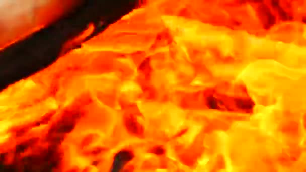 Abstracts Achtergrond Fire Vlam Hete Achtergrond — Stockvideo