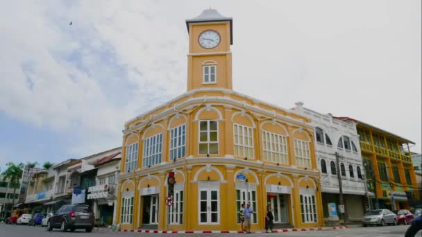 Phuket Clock Town Phuket Old Town Phuket Bold Town Landmarks — Wideo stockowe