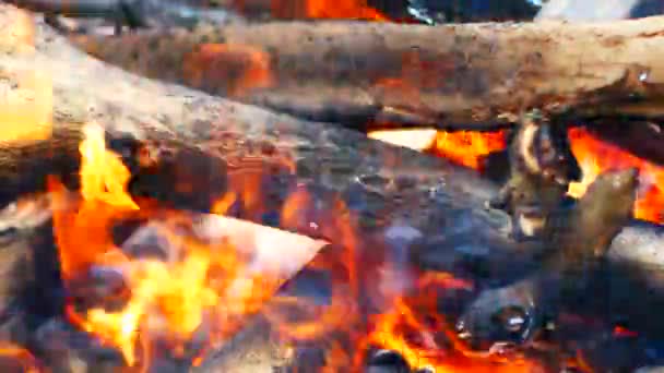 Özetler Arka Plan Yangın Alev Sıcak Arka Plan — Stok video