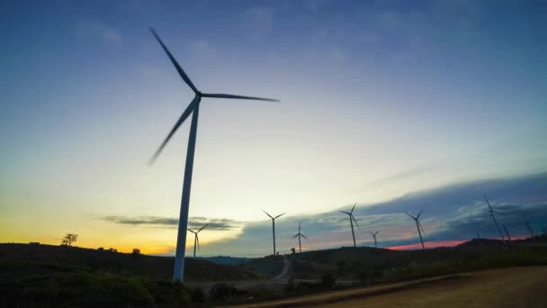 Terra Elétrica Turbo Vento Lapso Tempo — Vídeo de Stock