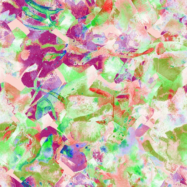 Watercolor ethnic seamless pattern. — Stock Photo, Image