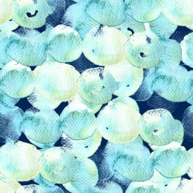 Daire geometrik suluboya desen.