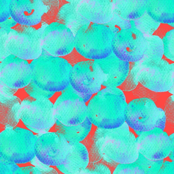 Daire geometrik suluboya desen.