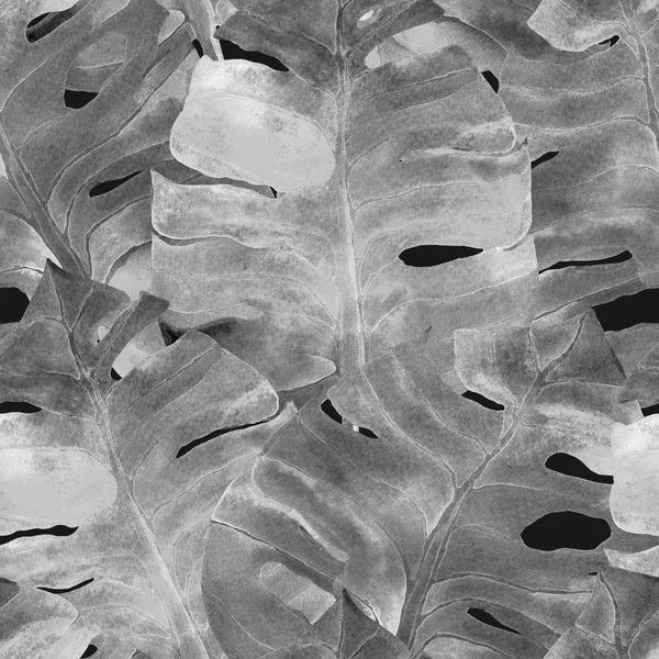 Watercolor tropical pattern.