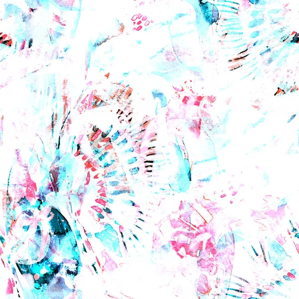 Suluboya etnik seamless modeli.