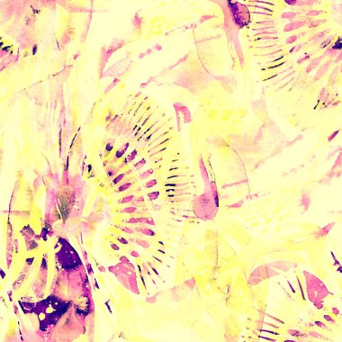 Suluboya etnik seamless modeli.