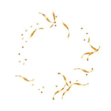 Altın konfeti arka plan.