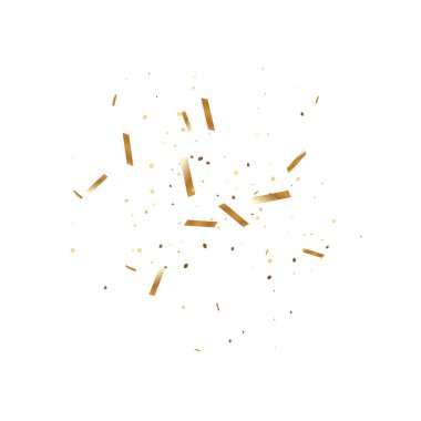 Altın konfeti arka plan.