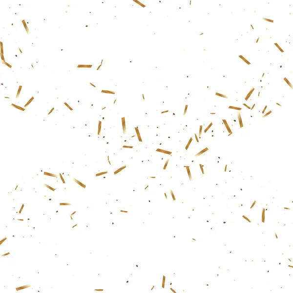 Gouden confetti achtergrond. — Stockvector