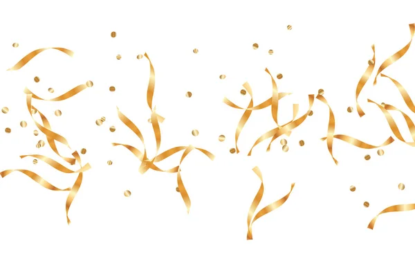 Gold Confetti Background. — Stock Vector