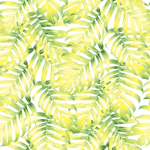 Motif sans couture Palm Monstera — Image vectorielle