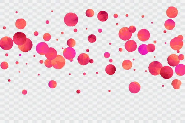 Confettis rouge fond . — Image vectorielle