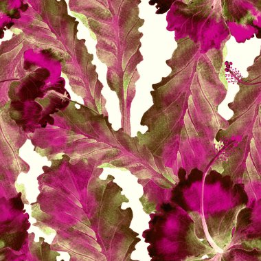 Suluboya Tropikal Desen.