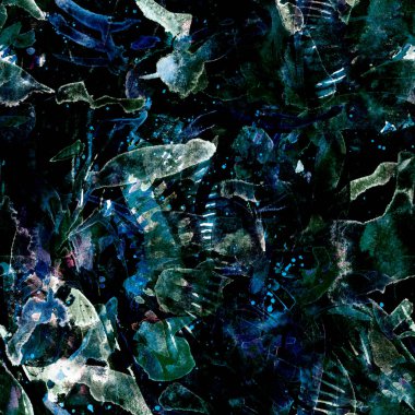 Suluboya etnik seamless modeli.