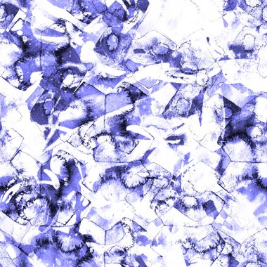 Suluboya etnik seamless modeli.