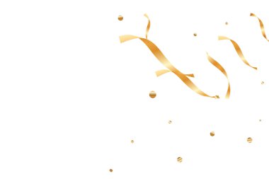 Altın konfeti arka plan.