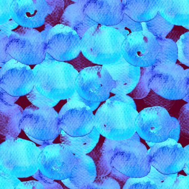 Daire geometrik suluboya desen.