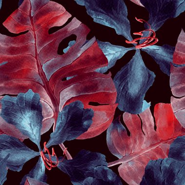 Suluboya Tropikal Desen.