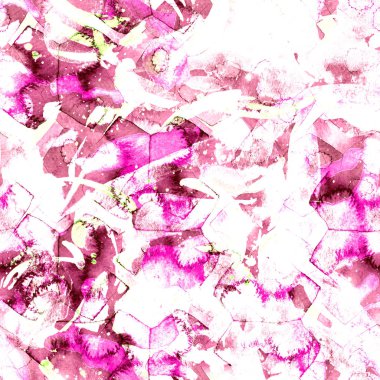 Suluboya etnik seamless modeli.