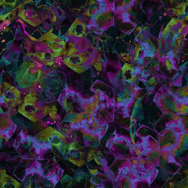 Suluboya etnik seamless modeli.