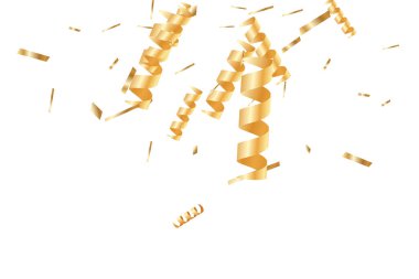 Altın konfeti arka plan.