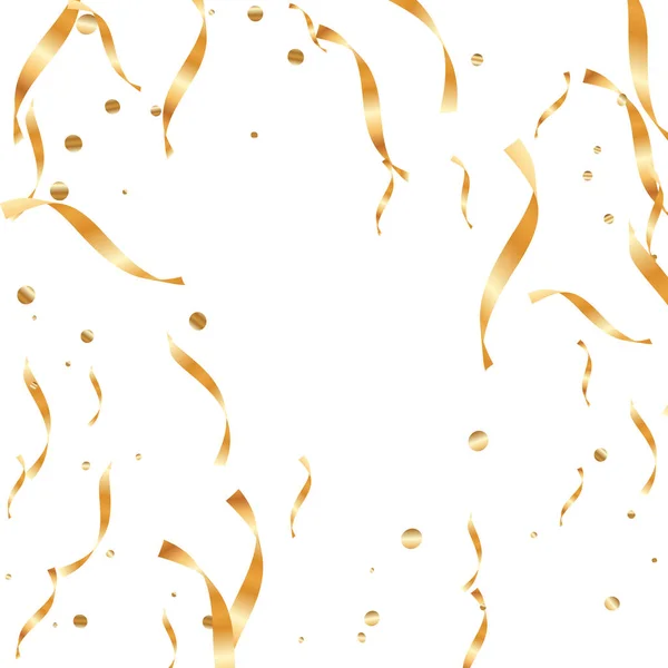 Gold Konfetti Hintergrund. — Stockvektor