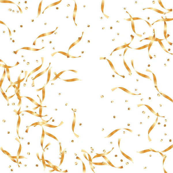 Guld konfetti bakgrund. — Stock vektor