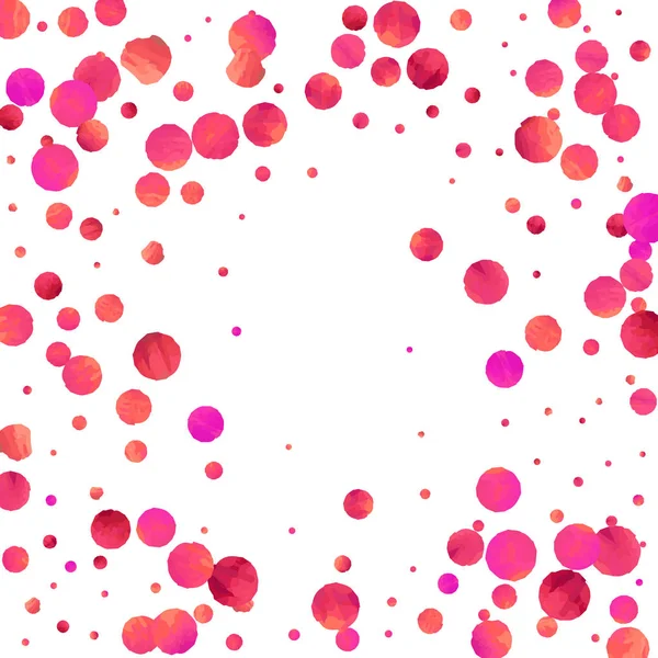 Confettis rouge fond . — Image vectorielle