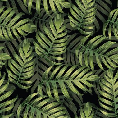 Palm Monstera Seamless modeli. 