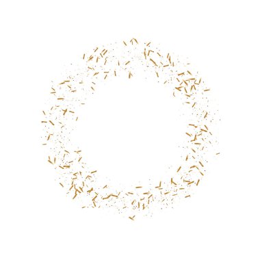 Altın şerit konfeti.