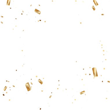 Altın konfeti arka plan.