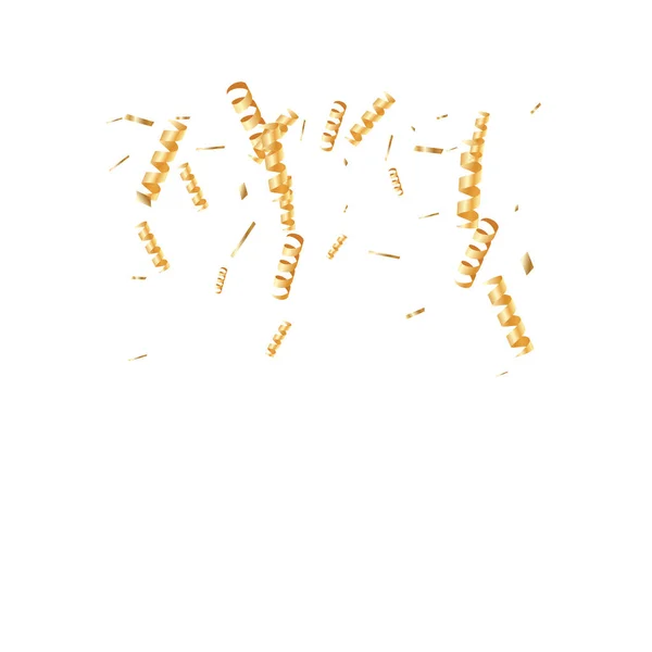 Gold Confetti Background. — Stock Vector