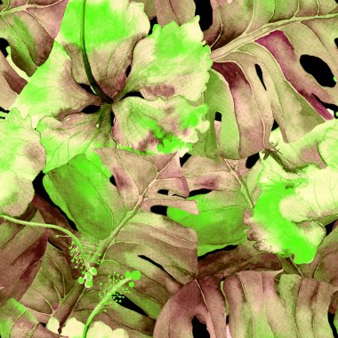 Suluboya Tropikal Desen.