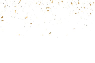 Altın konfeti arka plan.