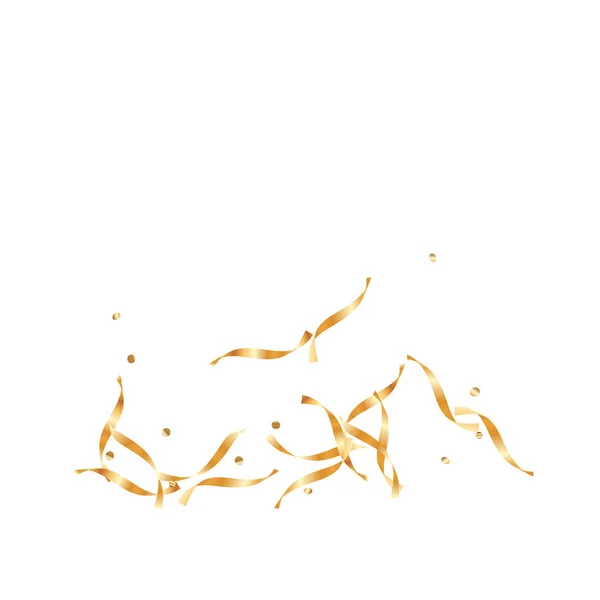 Gold Confetti Background. — Stock Vector