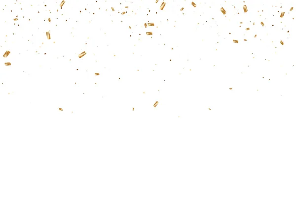 Gold Konfetti Hintergrund. — Stockvektor