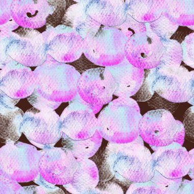 Daire geometrik suluboya desen.