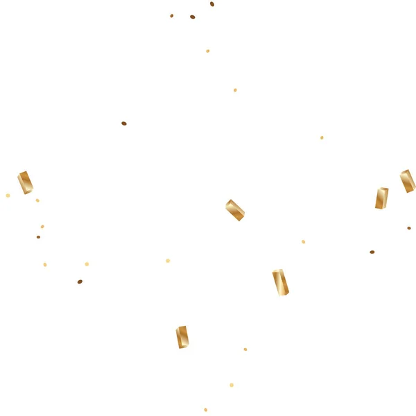 Gouden confetti achtergrond. — Stockvector