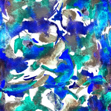 Suluboya kusursuz desen.